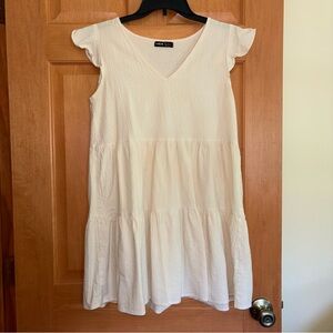 SHEIN Cream Mini Dress